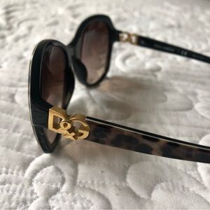 Authentic Dolce & Gabbana Black and Leopard Sunglasses